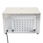 22-Liter-Miniofen kompakt mit Pizza-Funktion und Sichtfenster, 120 ° C bis 250 ° C, 60-Minuten-Timer, 1000 Watt, in Weiß