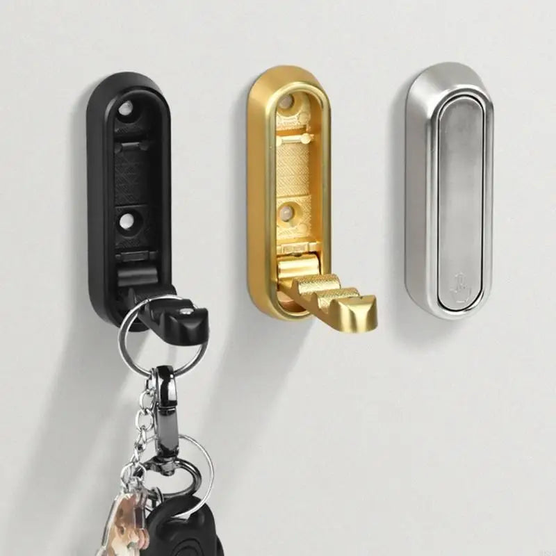 3pcs moderne Badezimmerhaken faltbares Design Nicht Schlupfflächen bescheidene Haken Starke Handtuchhaken für Badezimmer