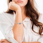 Original-Armband aus 925er-Sterlingsilber, 17–20 cm, Liebesherz, Pavé-Zirkonia-Armband für Frauen, DIY-Charm-Schmuck, Geschenke