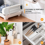 Hochpräzise zusammenklappbare, digitale Küchenwaage mit LCD-Display