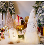 Leuchtender Zwerg, gesichtslose Weihnachtspuppe, 30 cm, Baumschmuck, 2025, Nachtlicht, Weihnachtsgeschenk, Navidad 2023, Neujahr, Heimdekoration