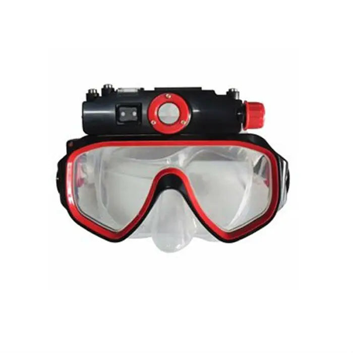 YTYIN RD-34 Tauchmaske mit integrierter HD 1080p Kamera – 5MP CMOS, 90° Weitwinkel, DVR, Gelb & Blau