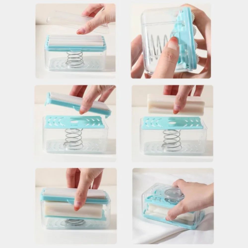 Neue Hand Frei Schrubben Seife Box, Multifunktionale Blase, Schäumen Seife Box, Automatische Seife Ablauf Roller, Wäsche Seife Entwässerung