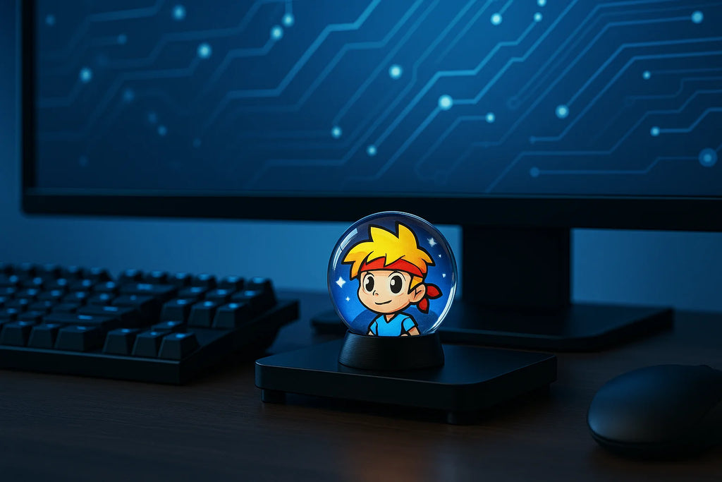 Biliball Kreative Elektronische Display Ball Sharingan Animation Trendy Spielen Coole Technologie Geschenk Desktop Ornamente