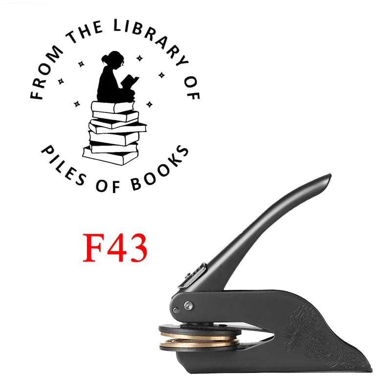 Embosser-Stempel, Logo, individuelle Hochzeit, Bibliothek, Buch, private Siegel, individuelle Anpassung, Umschlag, Party-Einladung, Prägestempel, DIY
