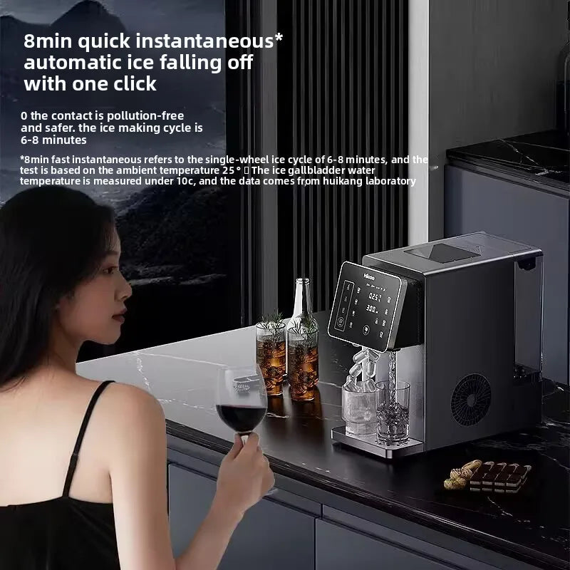 3-in-1-Eisbereiter und Wasserspender: Haushaltsgerät für die Arbeitsplatte mit sofortiger Erwärmung/Kühlung, großes Fassungsvermögen, energiesparend