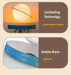 Magnetische schwebende Glühbirne, Saturn-Mondlampe, schwebende rotierende Tischlampe, kreative Büro- und Heimdekoration, einzigartige Geschenke