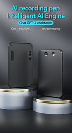 AI ChatGPT App Telefonanruf Aktivierter Diktiergerät Transcribe Summarize Smart Magnet Adsorb 8-128 GB Ultradünnes Kartendiktiergerät