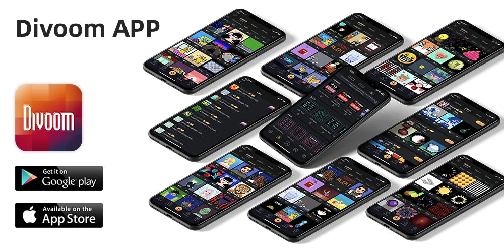 Divoom Times Gate-Cyberpunk-Gaming-Setup-Digitaluhr mit intelligenter App-Steuerung