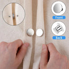 Magnetische Vorhangschnallen nagelfrei – Metall-Clip, 17/20/25 mm, 2–40 Stück