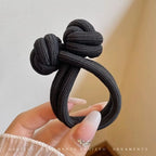 Haarband mit Knotendesign, elastisches Nylon-Haargummi für Pferdeschwänze, dickes und strapazierfähiges Haarstyling-Accessoire, schlichte Eleganz und Niedlichkeit für jeden Tag, verschiedene Farboptionen