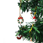 (20 Stück/Packung) Gemischter Anhänger Weihnachts-Minidekoration, halbfertiges Kunsthandwerk, Weihnachtsbaum, Neujahrsoutfit