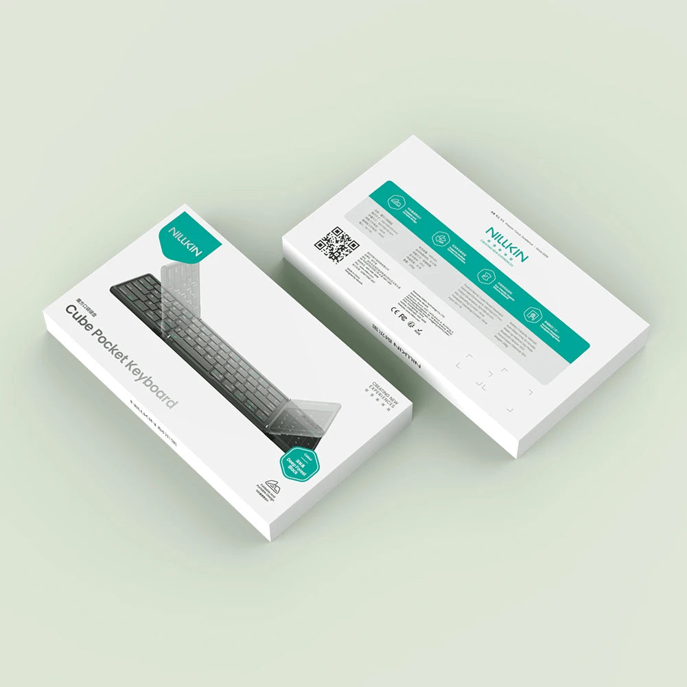 NILLKIN Klappbare Bluetooth-Spieltastatur, kabellos, iPad, Handy, Tablet, universelles Notebook, kompakt, tragbar, Gaming-Tastatur