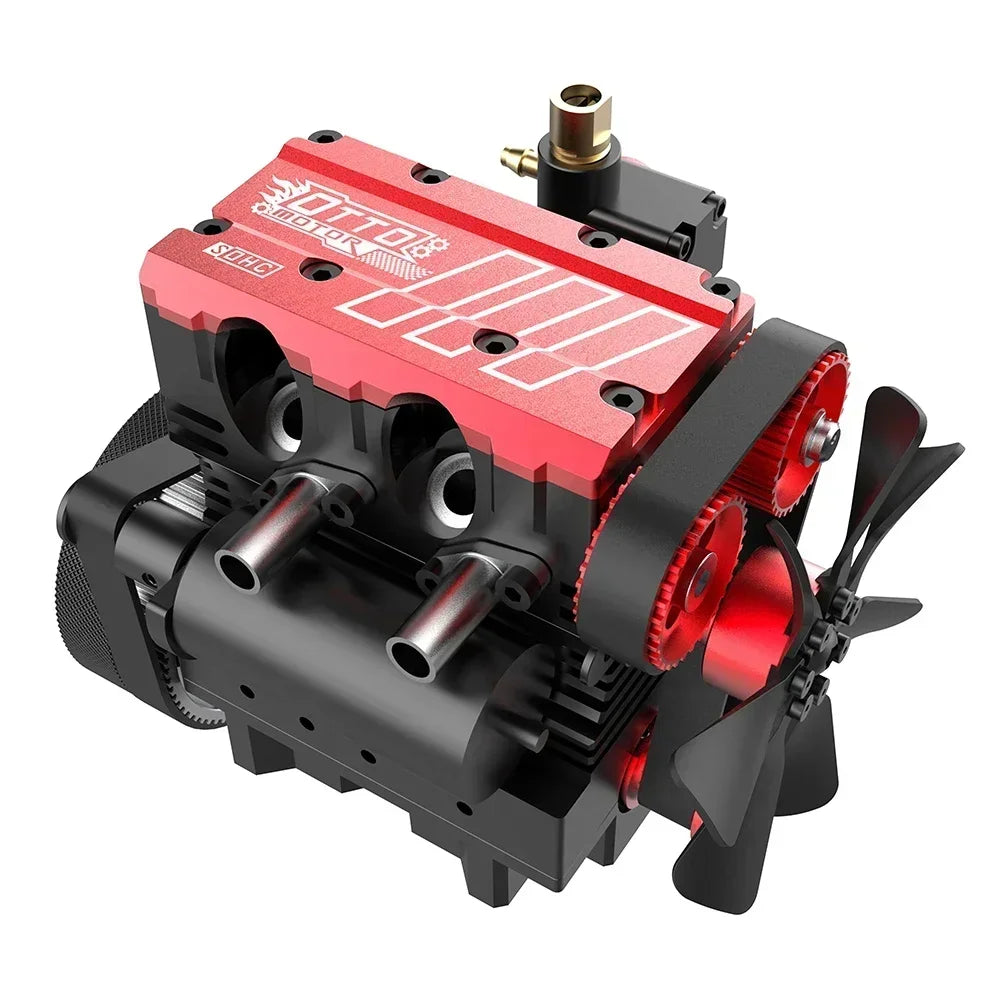 TOYAN FS-L200AC Motormodell 7 cc Inline 2 Zylinder 4-Takt luftgekühlter Nitro-Motormodellbausatz – TOYAN- und OTTO-MOTOR-Version