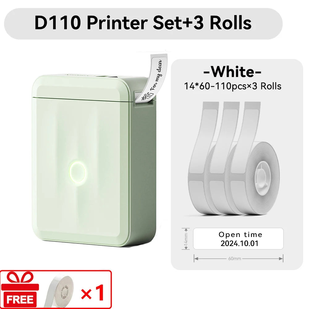 Niimbot D110 Mini Handlicher Thermodrucker Kabellose Etikettenmaschine