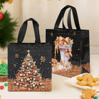 4 stücke Weihnachten Geschenk Taschen Weihnachten Party Dekoration Kinder Gefälligkeiten 2025 Weihnachten Santa Claus Handtaschen Navidad Natal Neue Jahr geschenk 2026
