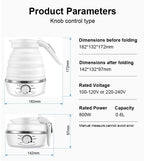110V/220V Reise Camping Tragbare Faltbare Silikon Wasserkocher Kochendem Heißes Wasser Wärmedämmung Heizung Kessel Teekanne