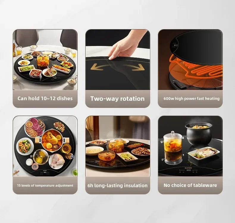 Temperatur Mahlzeit Gemüse Heizbrett Heißer Schneidebrett Isolierung Pad Heizplatte Konstante Artefakt Multifunktional