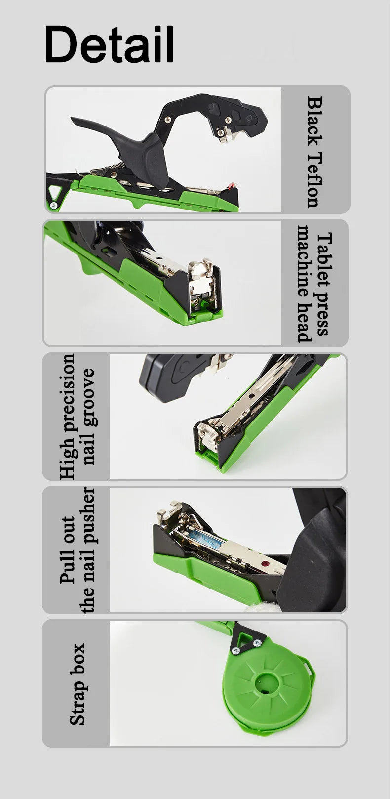 Leichte Pflanzenbindemaschine, Gartenpflanzenrebe, Tapetool für Gemüse, Trauben, Tomaten, Gurken, Pfeffer, Tapener, Bänder, Bindewerkzeug