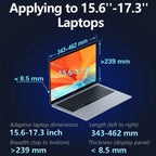 Tragbarer 15-Zoll-Dreifachbildschirm-Laptop-Erweiterungsbildschirm mit einer Auflösung von 1920 * 1080, einfache Installation für 15-17-Zoll-Laptops, Silv