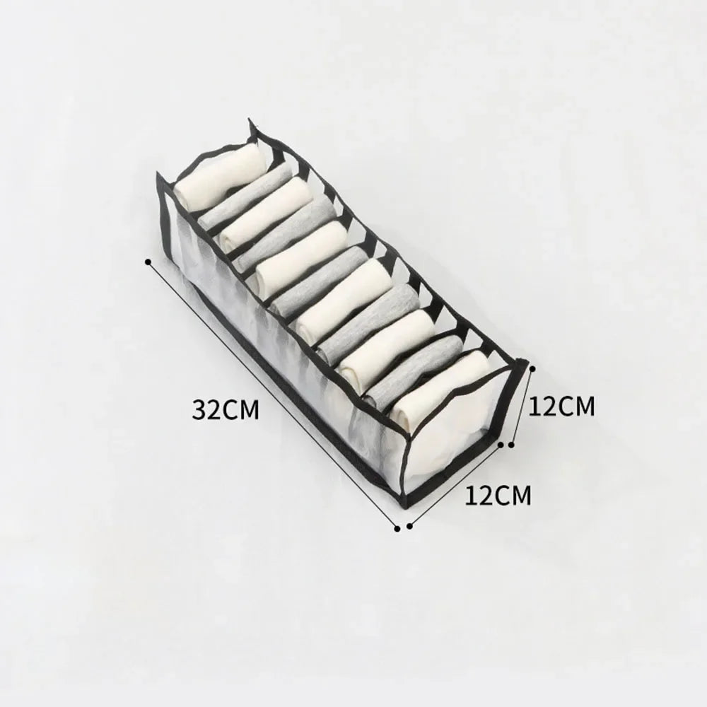 Kleider-Organizer, Jeans- und Hosen-Aufbewahrungsbox, Kleiderschrank-Schubladen-Organizer für Unterwäsche, BHs, Krawatten, T-Shirts und Socken, Organisationssystem