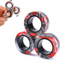 Magnetische Ringe Zappelspielzeug, ADHS Angst Magnetischer Fingerspinner Coolstes Magnet Stressabbau-Spielzeug für Kinder Erwachsene Teenager Geschenke