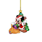19 teile/satz Mickey Minnie Weihnachten Baum Hängen Ornament Nette Mickey Maus Auto Rucksack Dekoration DIY Party Wohnkultur Kind Geschenk