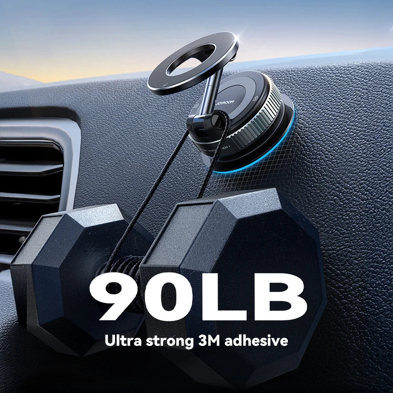 Joyroom Faltbarer magnetischer Autotelefonhalter, 360°-Drehung, Saugnapf-Autotelefonhalterung für iPhone 16-12 Serie 4,7-7'' Telefone