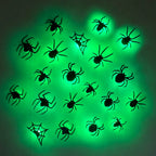 9/12 Stück 3D-LED-Fledermaus-Halloween-Dekorationen für Zuhause, Spinnen-Nachtlicht-Aufkleber für Garten, Hinterhof, Party, festliches Partyzubehör