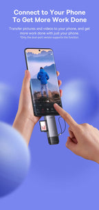 Baseus Kartenleser USB C & USB3.0 zu SD Micro SD TF Speicherkartengerät 104 MB/s 2 TB Smart Card Reader für Laptop-Zubehör