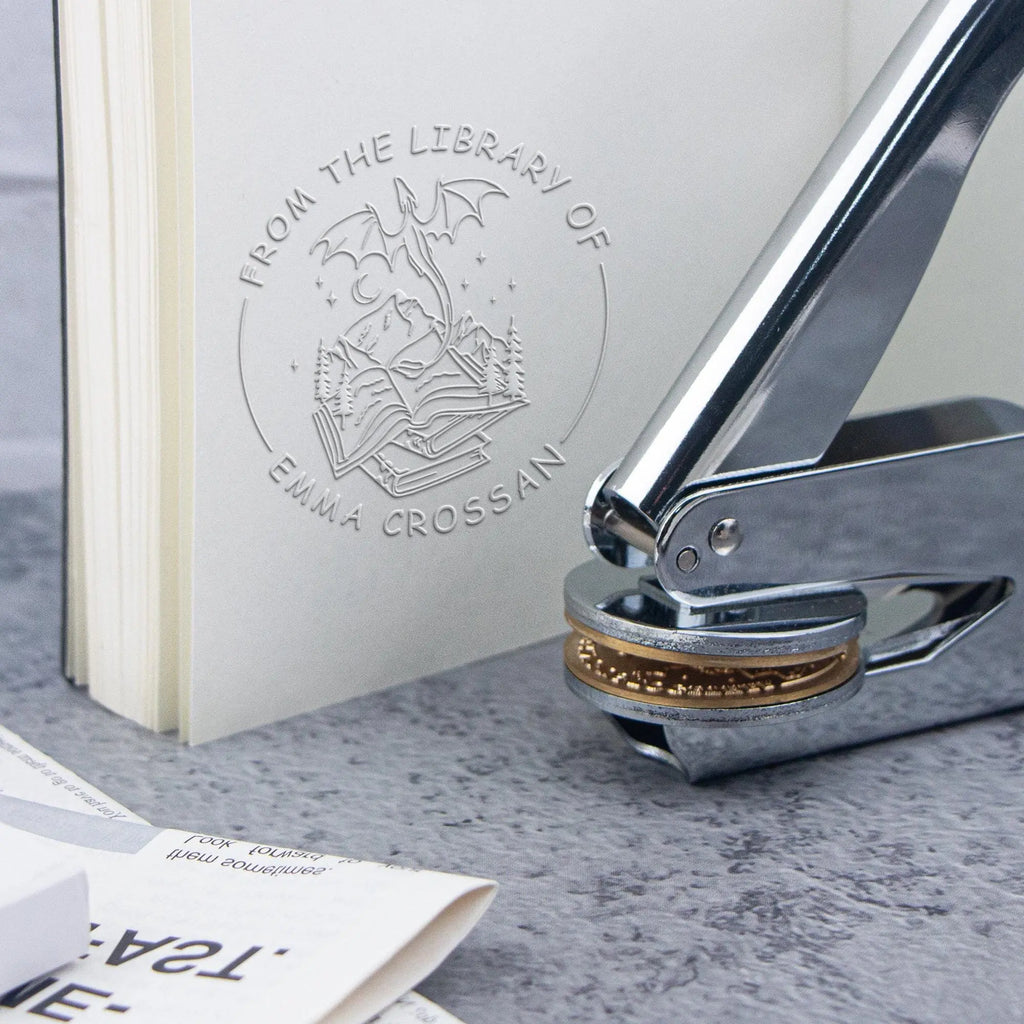 Embosser-Stempel, Logo, individuelle Hochzeit, Bibliothek, Buch, private Siegel, individuelle Anpassung, Umschlag, Party-Einladung, Prägestempel, DIY