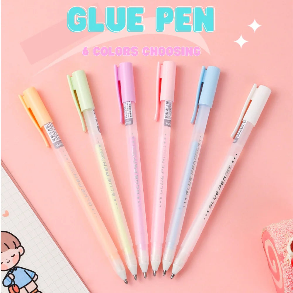 Candy Farbe Kleber Stift Handbuch Abgabe Stift Schnell Trocknend Dot Gule Stick DIY Hohe Viskosität Kleber Schule Büro Liefert