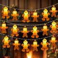 Weihnachten LED String Licht Santa Claus Lebkuchen Mann Weihnachten Baum Ornament Weihnachten Dekoration Für Home Neue Jahr Party Kinder Geschenk