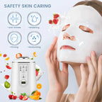 Jugacool DIY-Gesichtsmaskenmaschine – 90W, 5,5 Min., Sprachassistent, Auto-Reinigung | Kollagen inkl. | Weiß