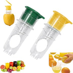 Tragbare Zitronenpresse aus Kunststoff, wiederverwendbar, leicht, Säfte, Reibahle, waschbar, manuelle Säfte, Reibahle, eingebauter Filter für Zuhause, Reisen