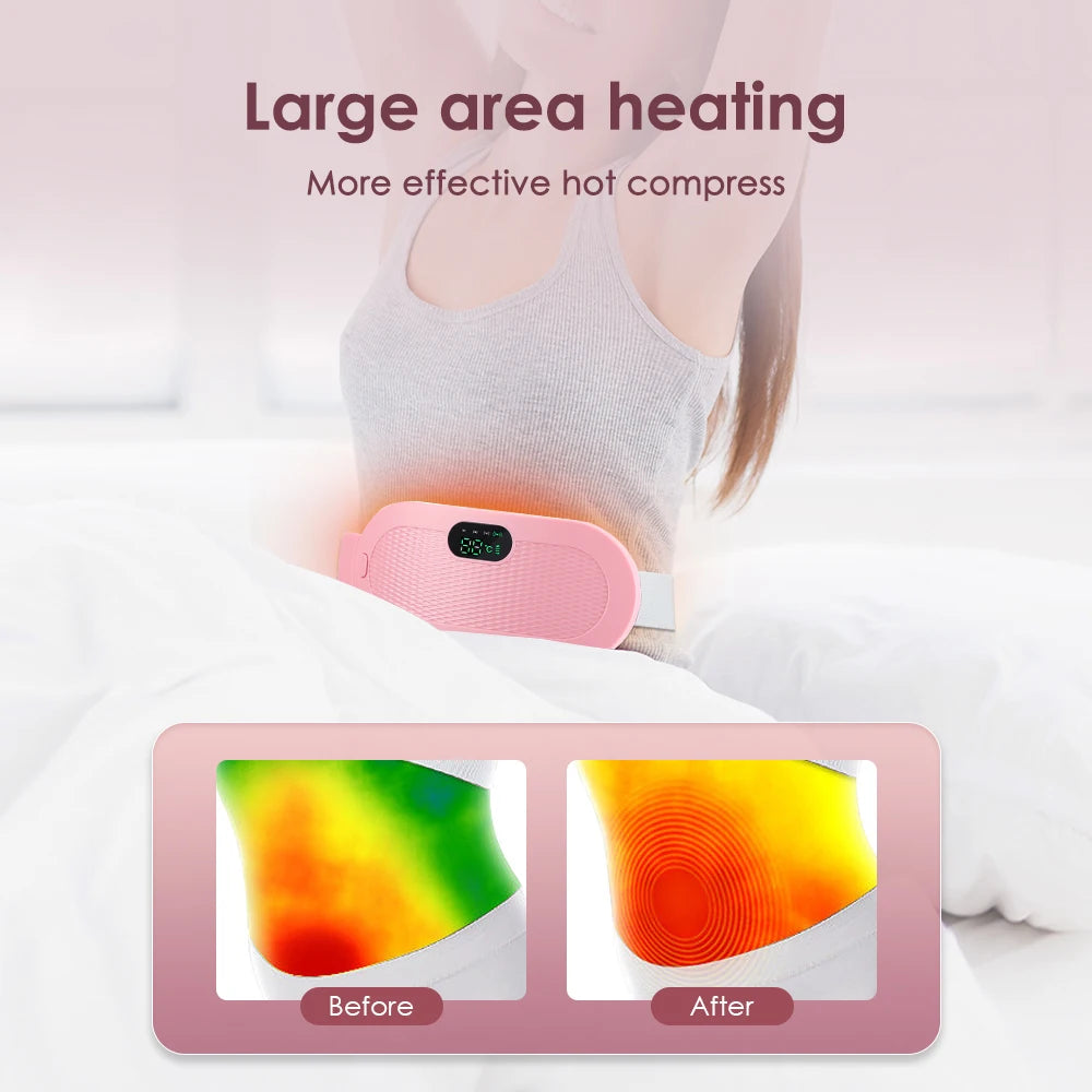Elektrischer Massagegürtel gegen Periodenkrämpfe – Wärme & Vibration