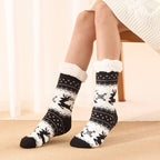 Weihnachten Elch Bodensocken Weihnachten Winter Fleece Schlafteppich Socken Frohe Weihnachten Geschenk Feliz Navidad Frohes Neues Jahr 2026