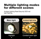 Outdoor-Camping LED Umgebungs licht Typ C wiederauf ladbare tragbare Beleuchtung Taschenlampe mit 6 Modi dekorative Lichterkette