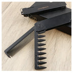 Neue 1/2/3 in 1 Tasche Klapp Kämme Kunststoff Breite Zahn Öl Kopf Kamm Bart Kämmen Barber Clipper kamm Salon Haar Styling Werkzeuge