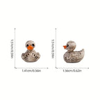 Gothic Totenkopf-Enten 20er-Set – Harzfiguren, Schreibtischdeko Halloween & Party