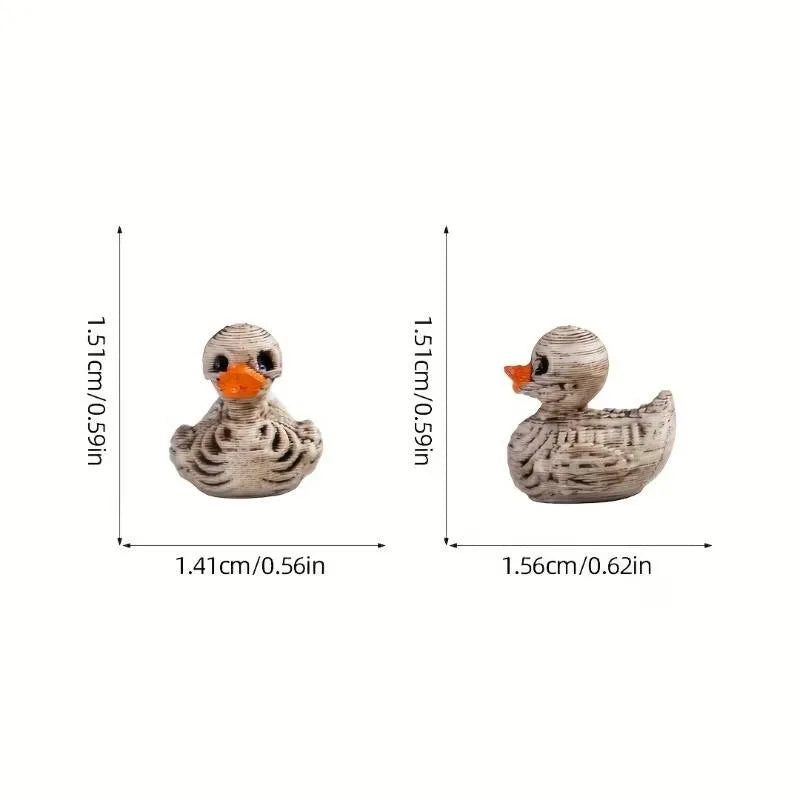 Gothic Totenkopf-Enten 20er-Set – Harzfiguren, Schreibtischdeko Halloween & Party