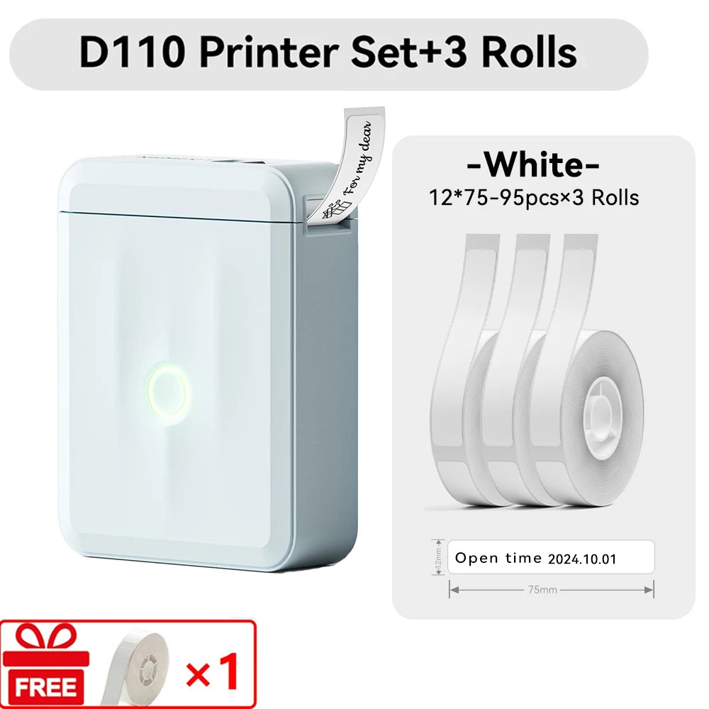 Niimbot D110 Mini Handlicher Thermodrucker Kabellose Etikettenmaschine