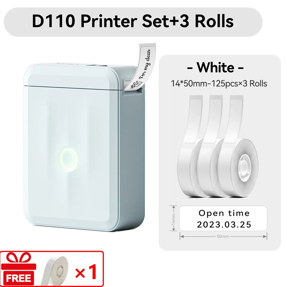 Niimbot D110 Mini Handlicher Thermodrucker Kabellose Etikettenmaschine
