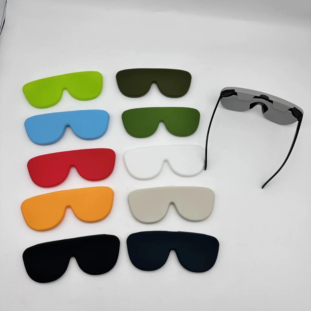 Weiche Silikon-Brillenhülle für unterwegs, 10 Farben