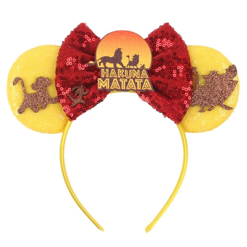 Prinzessin Haarreif mit Pailletten-Bogen – Disney-Motive, Halloween & Party | Damen & Kinder