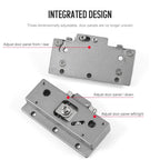 Möbelbeschläge in Sondergröße, Schlafzimmer, Aluminium, eingebetteter Kleiderschrank, Platzierungstür, koplanare Dämpfung, Schiebesystem