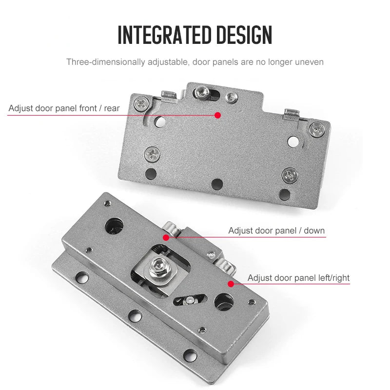 Möbelbeschläge in Sondergröße, Schlafzimmer, Aluminium, eingebetteter Kleiderschrank, Platzierungstür, koplanare Dämpfung, Schiebesystem