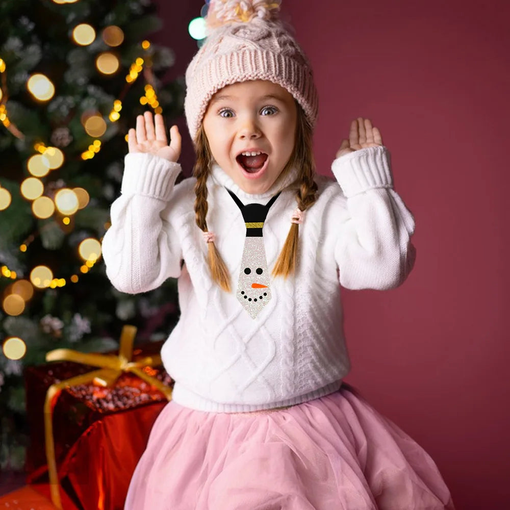 Filz Weihnachts krawatten, Weihnachts schmuck, Schneemann, Elch, Weihnachts baum, Krawatten für Kinder, Weihnachts feier dekorationen