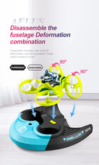 4DRC Mini RC Drohne Höhe halten Headless Modus 3 in 1 Meer Land Luft Flug 2,4G Fernbedienung Quadcopter Boot RC Hubschrauber Spielzeug