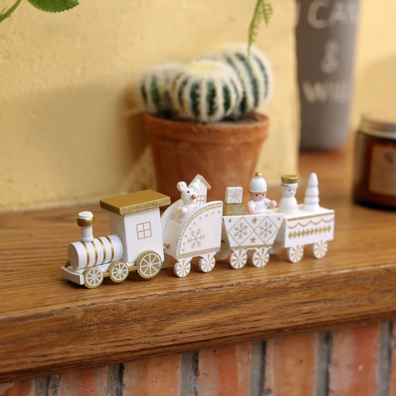 Weihnachten Zug für Weihnachtsbaum Dekoration Holz Zug Ornament Weihnachten Party Weihnachten Dekorative Zug Neujahr Dekor navidad